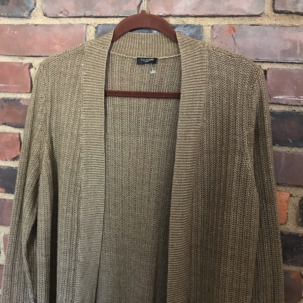 Talbots Linen Open Front With Pockets -40 Chest - image 2